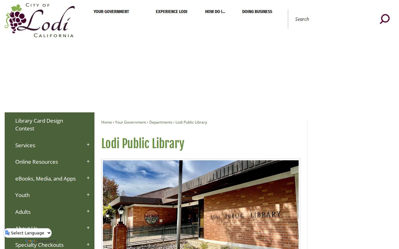 Lodi city directory library local history collections