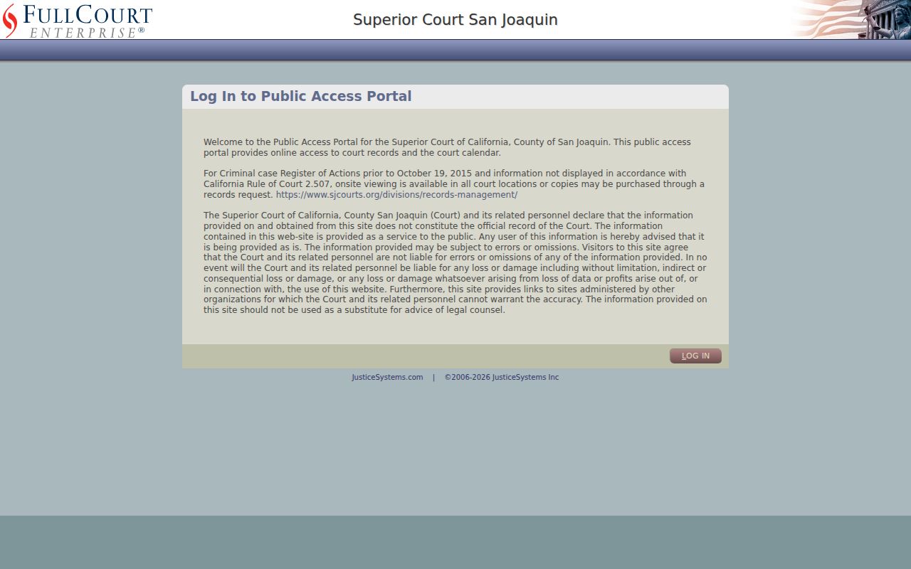 Lodi residents directory reference to San Joaquin Superior Court case search