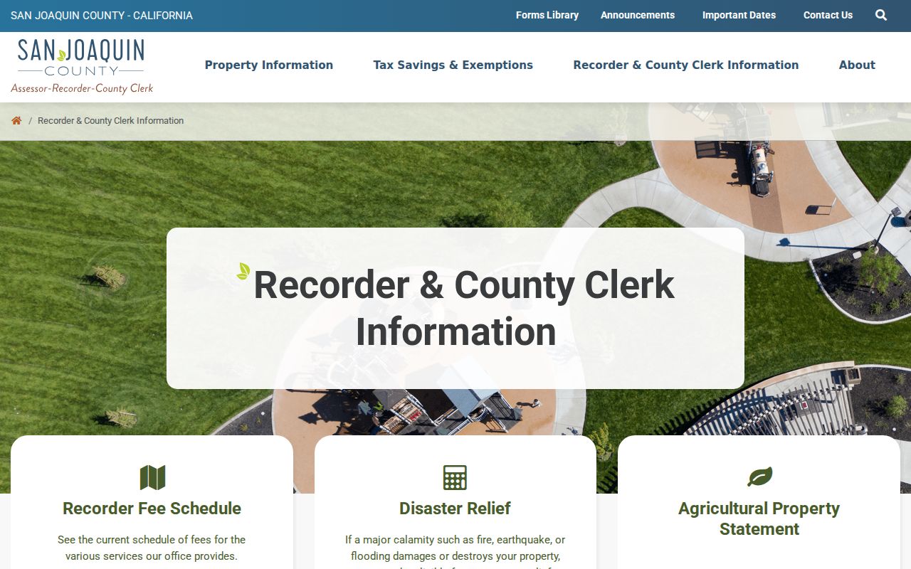 Lodi previous residents Recorder-County Clerk records information
