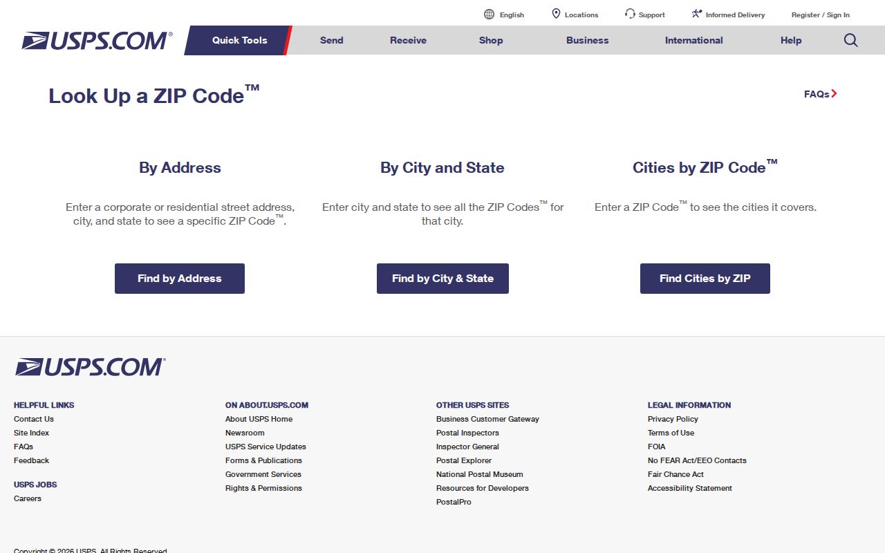 Lodi ZIP code directory USPS address lookup